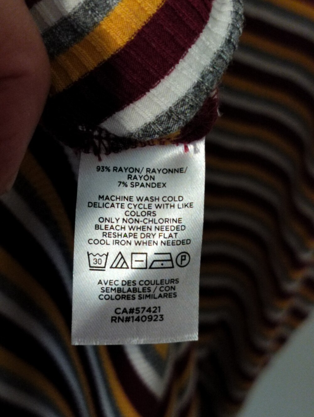 LOFT Women's L Sleeveless Striped Maxi Dress in Mustard, Burgundy & White - Picture 3 of 8
